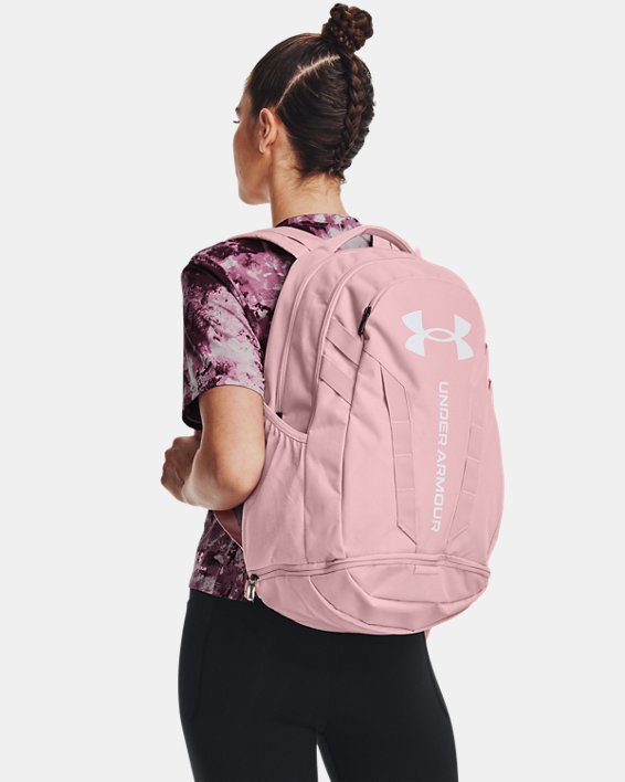 UA Hustle 5.0 Backpack, Pink, pdpMainDesktop image number 5